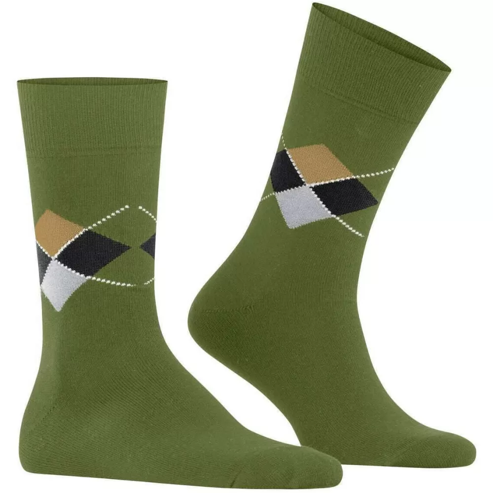 Burlington Men's Socks^Green Multi King Socks