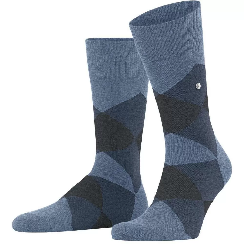 Burlington Men's Socks^Grey Clyde Socks