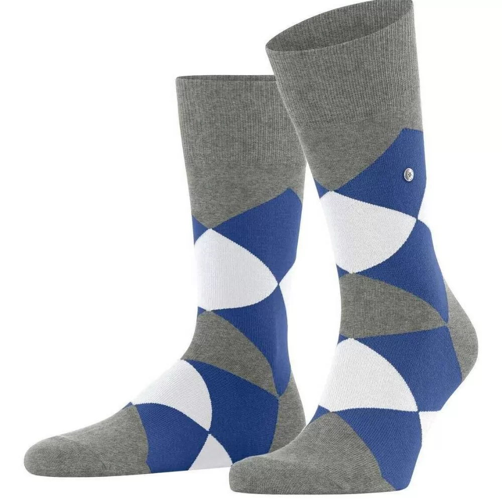 Burlington Men's Socks^Grey Clyde Socks