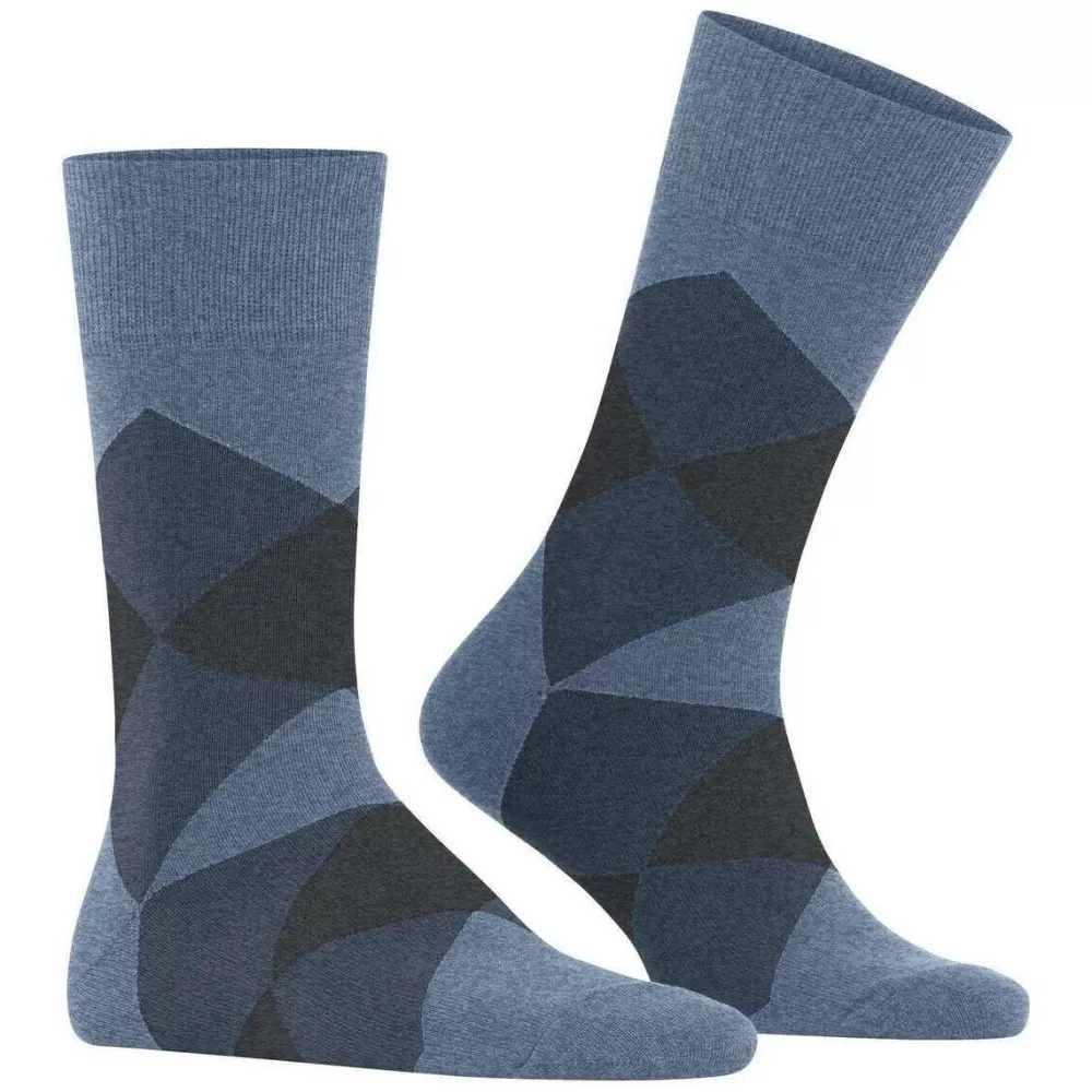 Burlington Men's Socks^Grey Clyde Socks