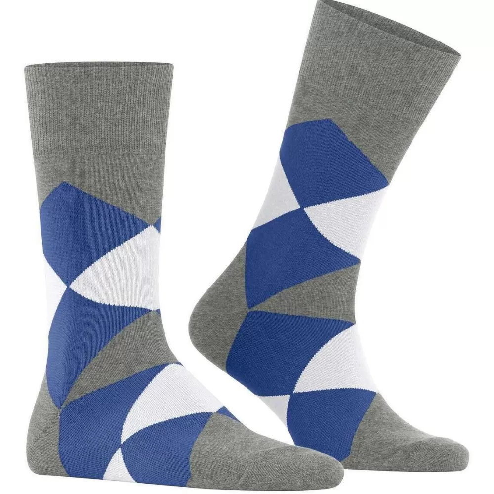 Burlington Men's Socks^Grey Clyde Socks