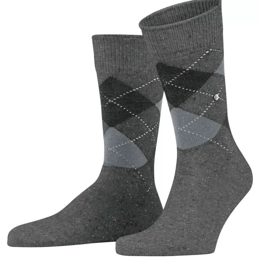 Burlington Men's Socks^Grey Dundee Socks