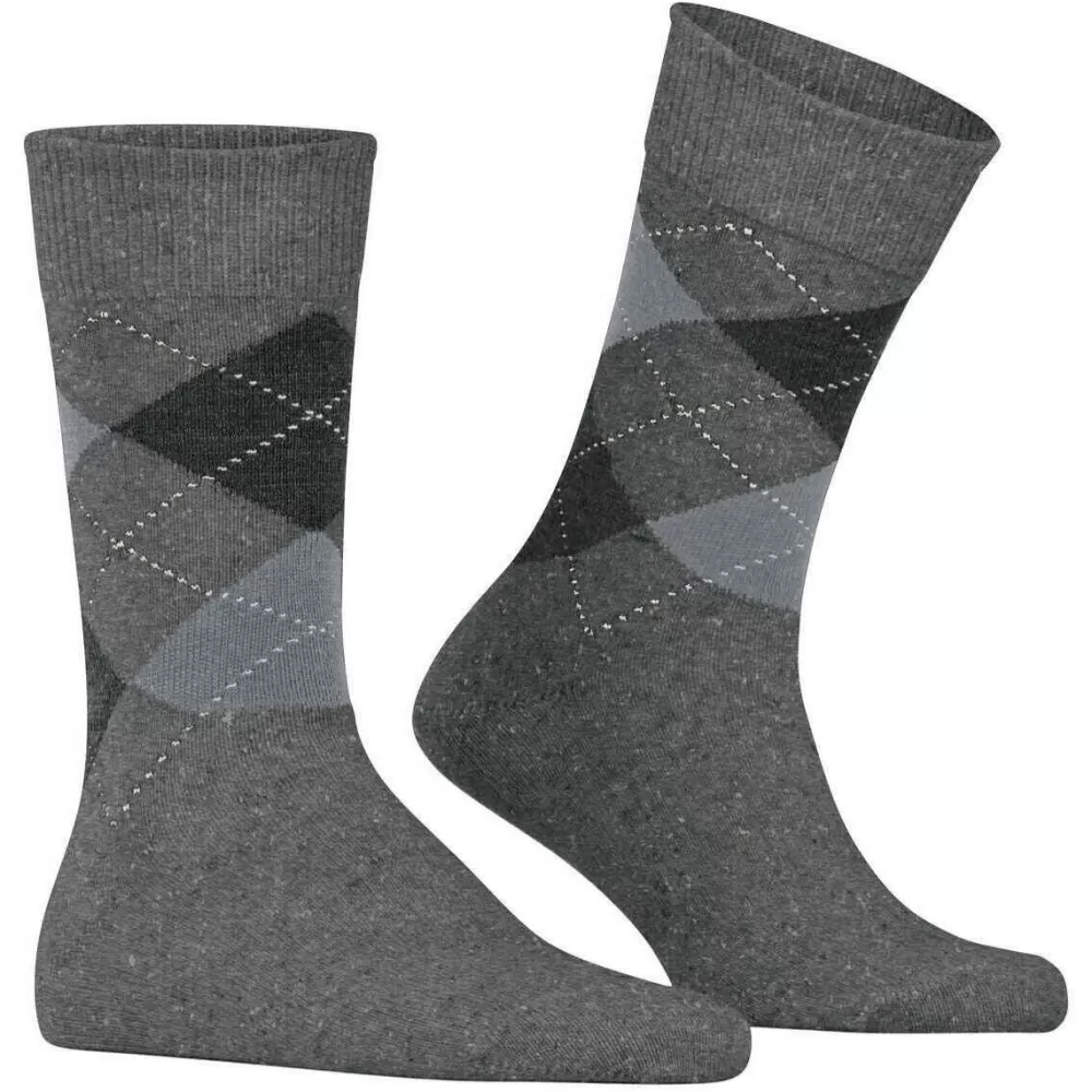 Burlington Men's Socks^Grey Dundee Socks
