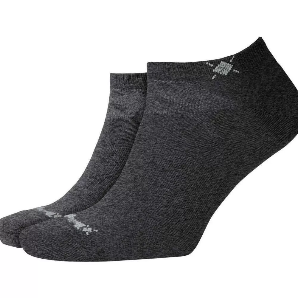 Burlington Men's Socks^Grey Everyday 2-Pack Sneaker Socks