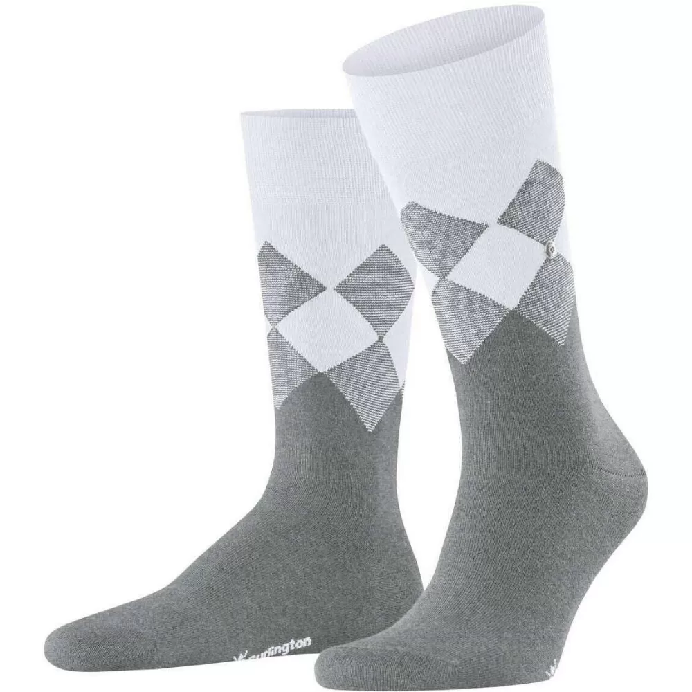 Burlington Men's Socks^Grey Hampstead Socks
