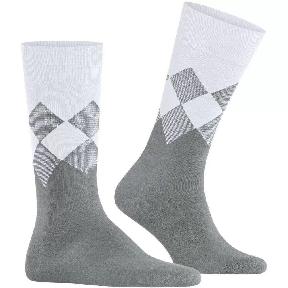 Burlington Men's Socks^Grey Hampstead Socks