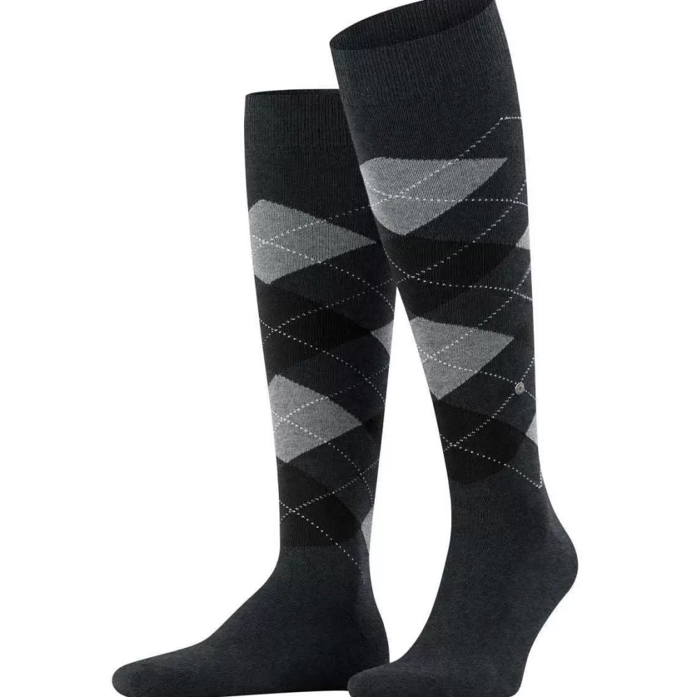 Burlington Men's Socks^Grey King Knee High Socks