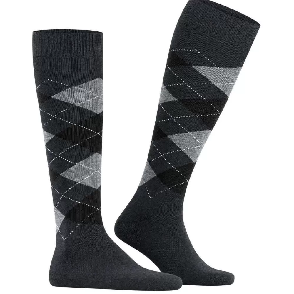 Burlington Men's Socks^Grey King Knee High Socks
