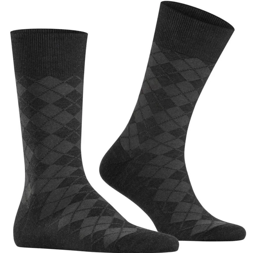 Burlington Men's Socks^Grey Leyton Socks