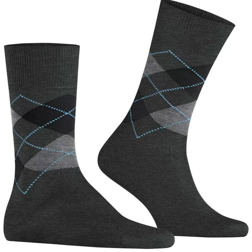 Burlington Men's Socks^Grey Manchester Socks