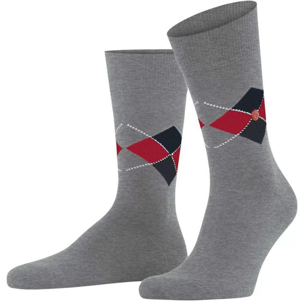 Burlington Men's Socks^Grey Multi King Socks