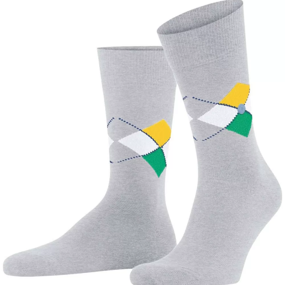 Burlington Men's Socks^Grey Multi King Socks