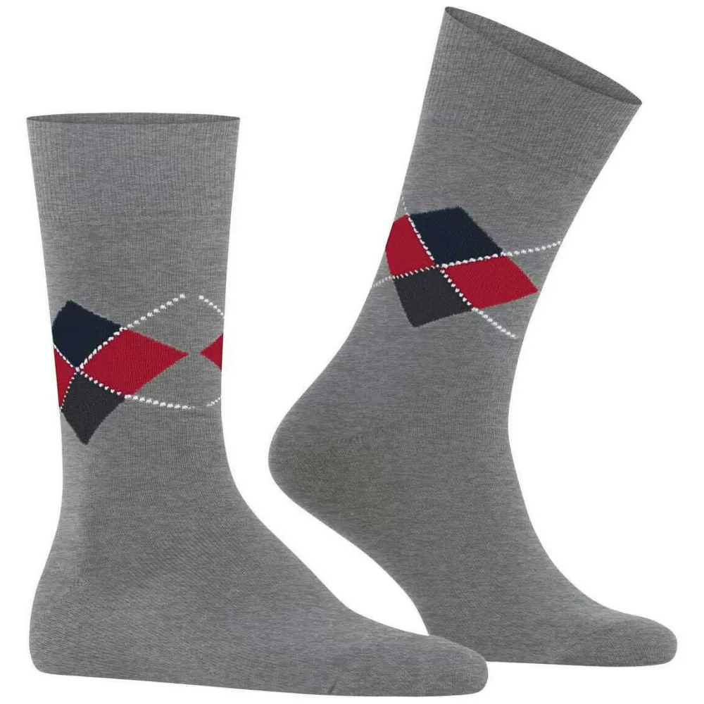 Burlington Men's Socks^Grey Multi King Socks