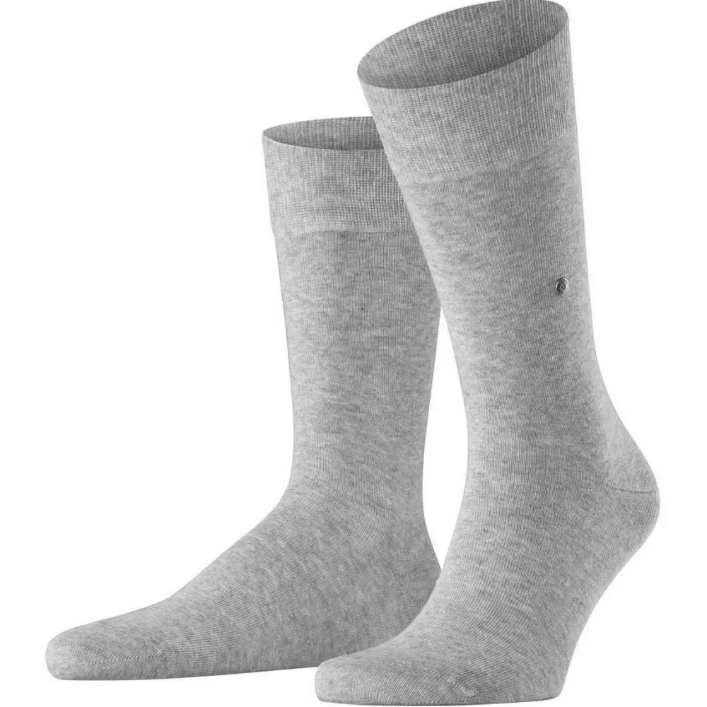 Burlington Men's Socks^Grey Plain Basic Gift Box Socks