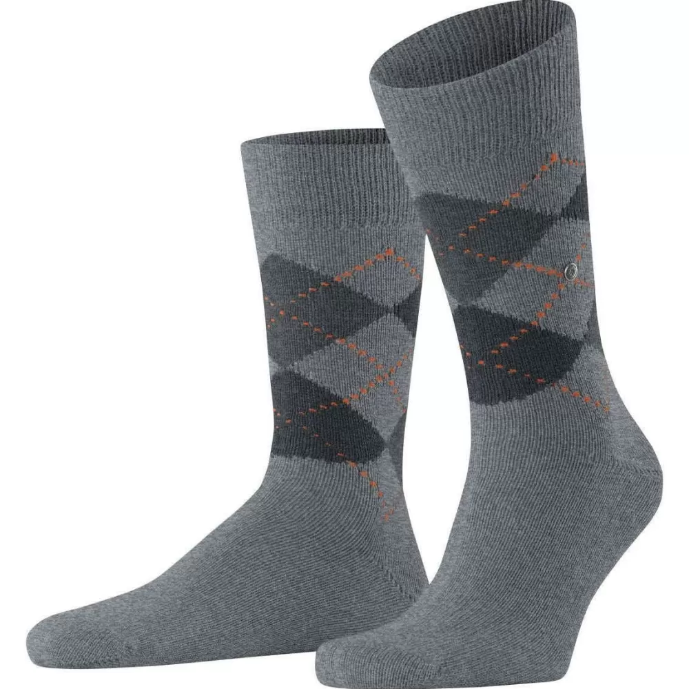 Burlington Men's Socks^Grey Preston Socks