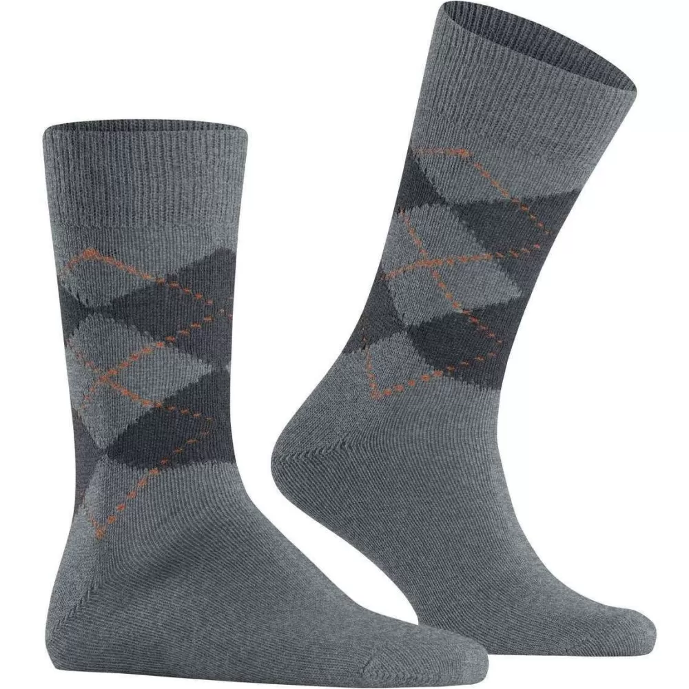Burlington Men's Socks^Grey Preston Socks
