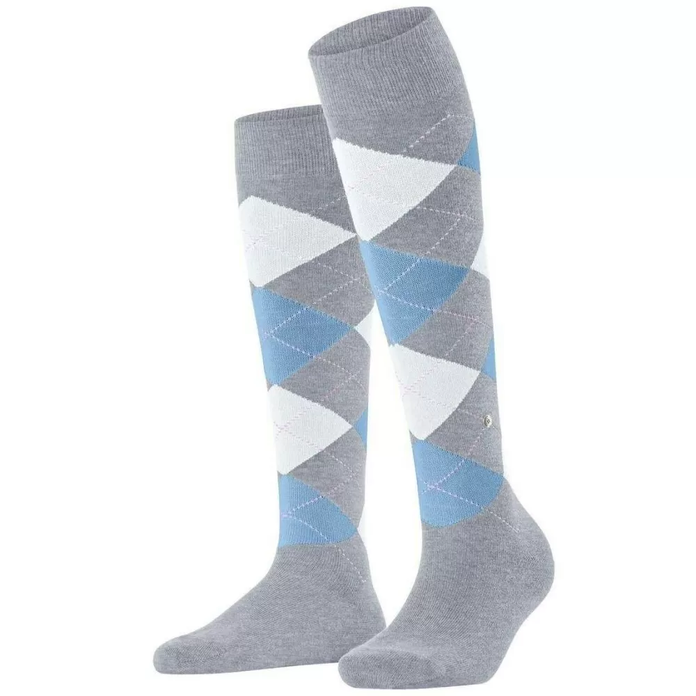 Burlington Women's Socks^Grey Queen Knee High Socks