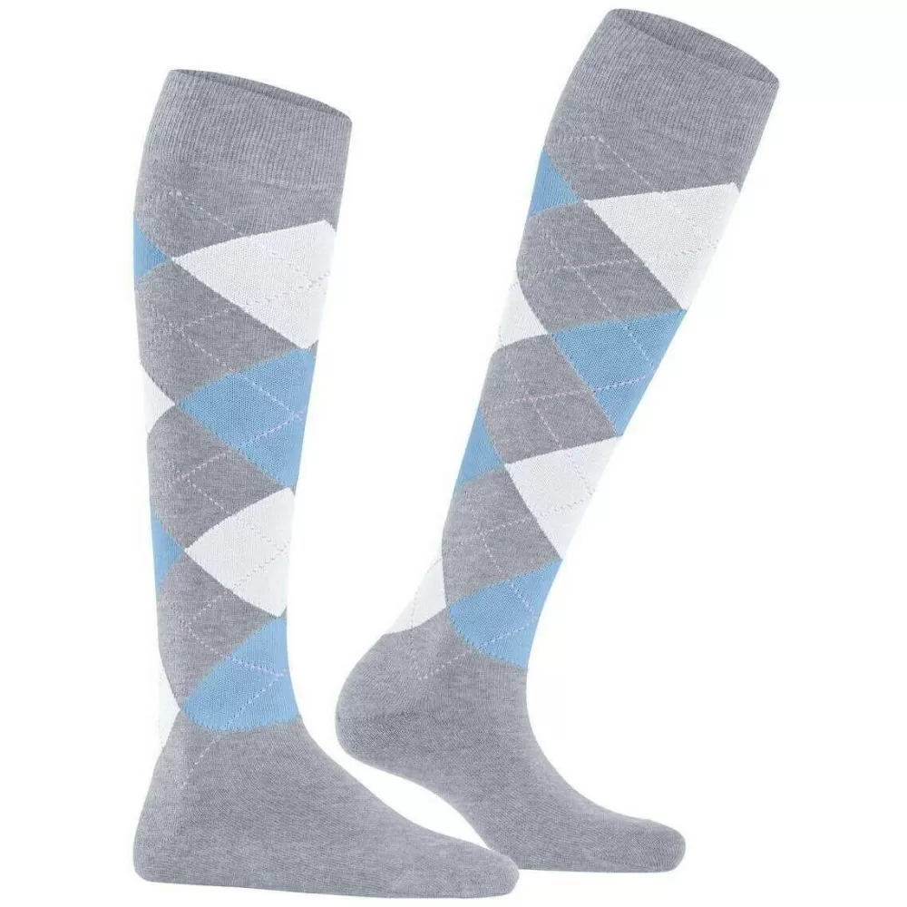 Burlington Women's Socks^Grey Queen Knee High Socks