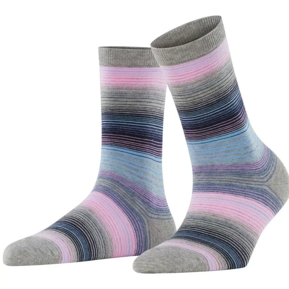 Burlington Women's Socks^Grey Stripe Socks