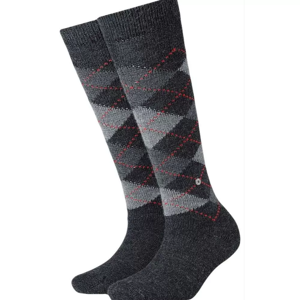 Burlington Women's Socks^Grey Whitby Knee High Socks