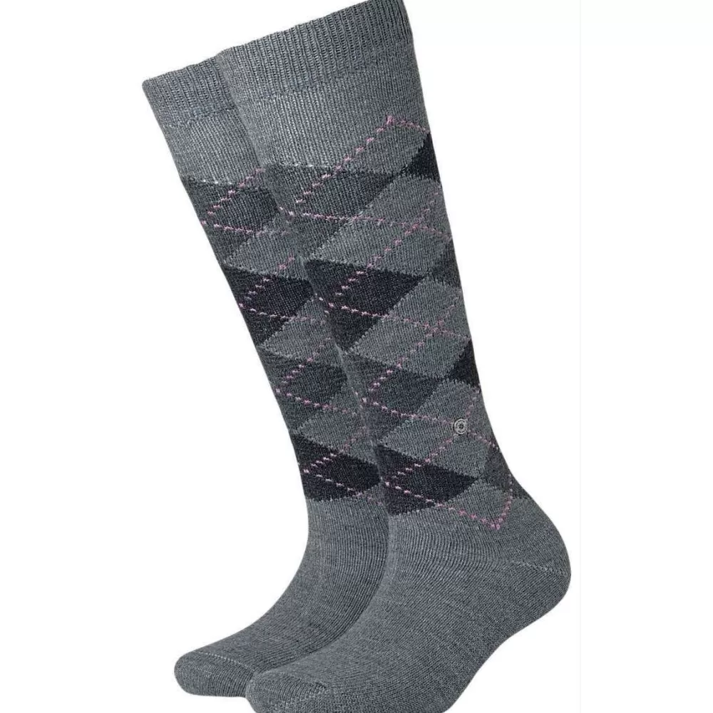 Burlington Women's Socks^Grey Whitby Knee High Socks