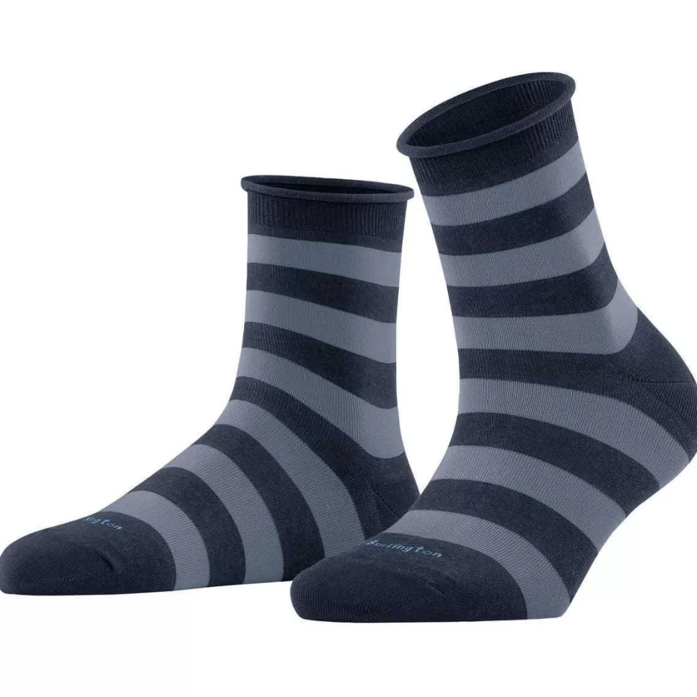 Burlington Women's Socks^Navy Aberdeen Socks