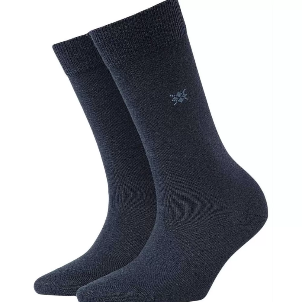 Burlington Women's Socks^Navy Bloomsbury Socks
