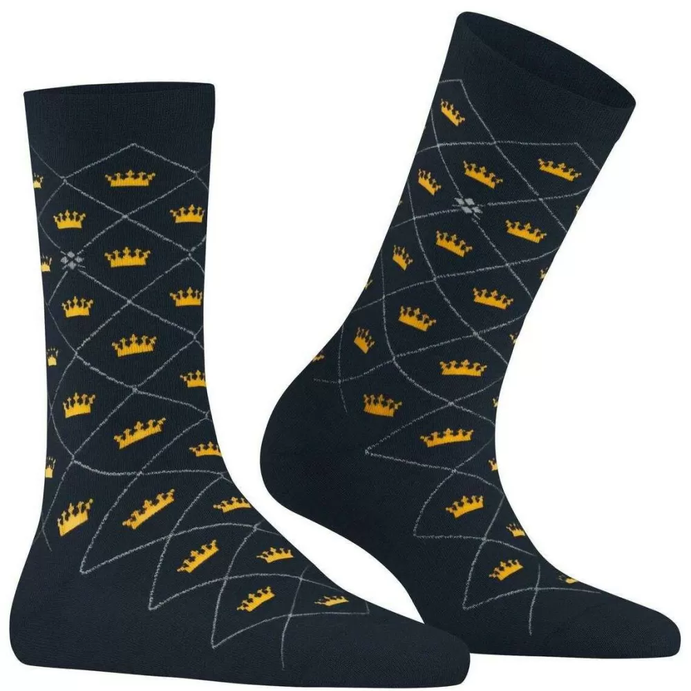 Burlington Women's Socks^Navy Crown Socks