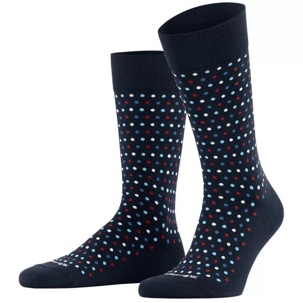 Burlington Men's Socks^Navy Dot Socks