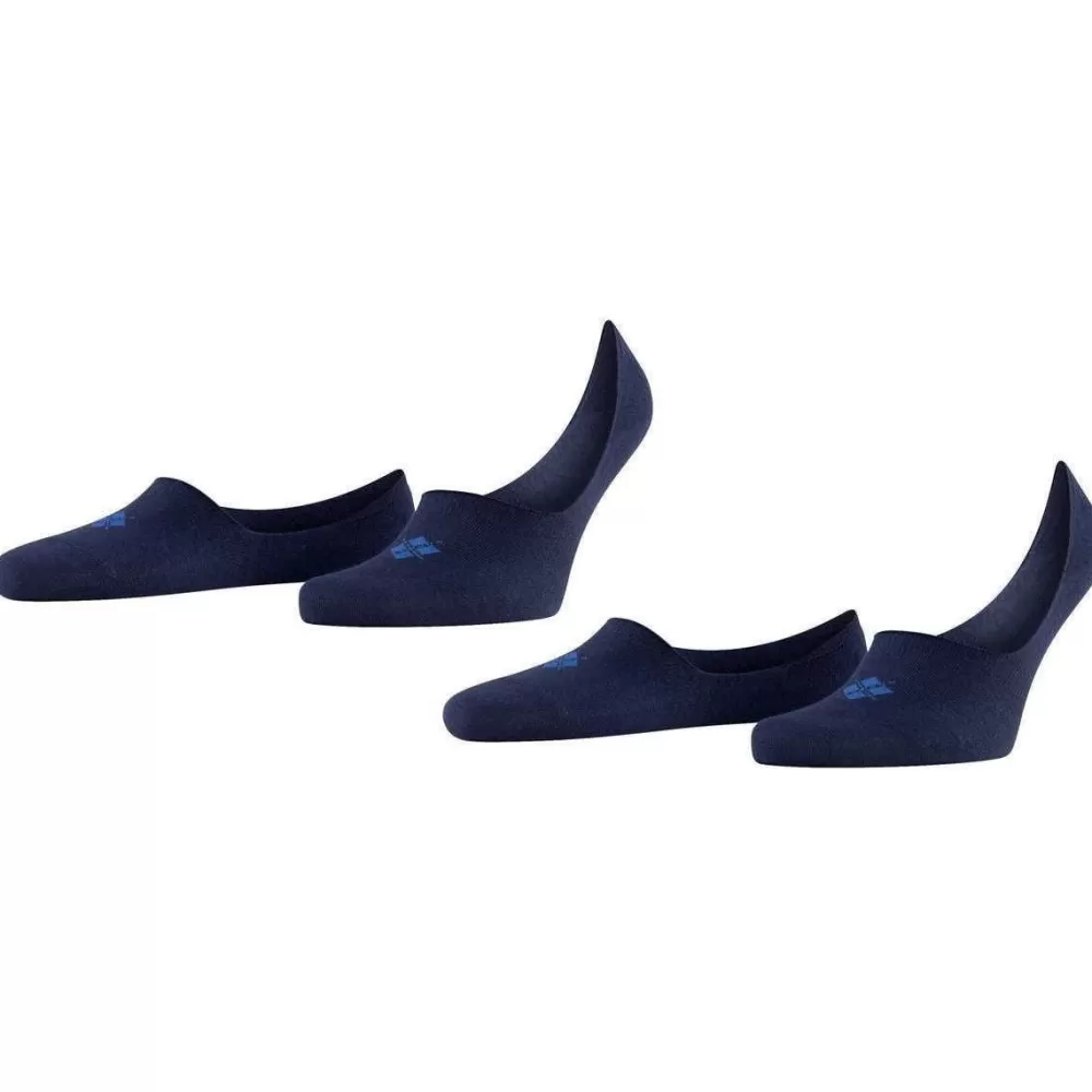 Burlington Men's Socks^Navy Everyday 2-Pack No Show Socks