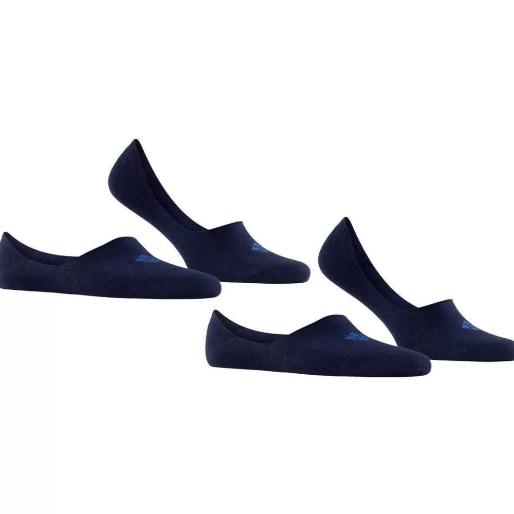 Burlington Men's Socks^Navy Everyday 2-Pack No Show Socks