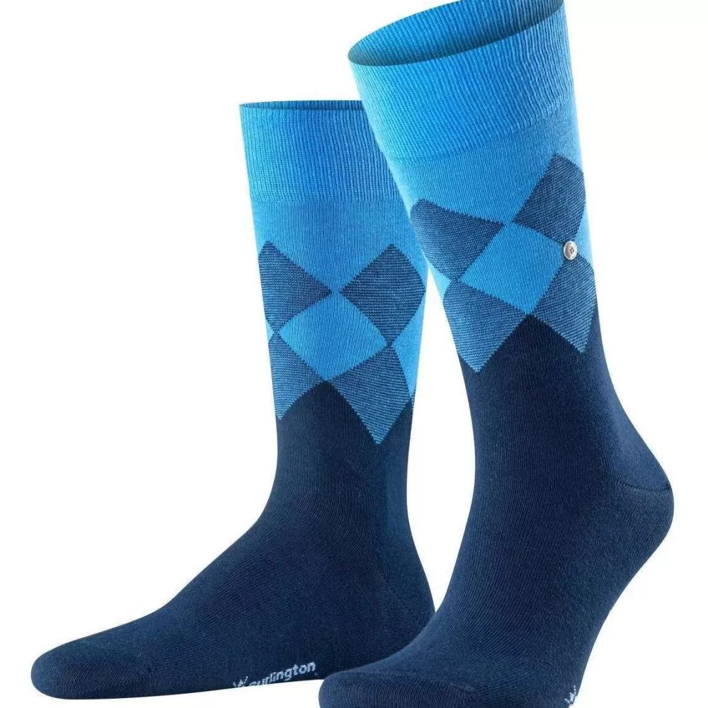 Burlington Men's Socks^Navy Hampstead Socks
