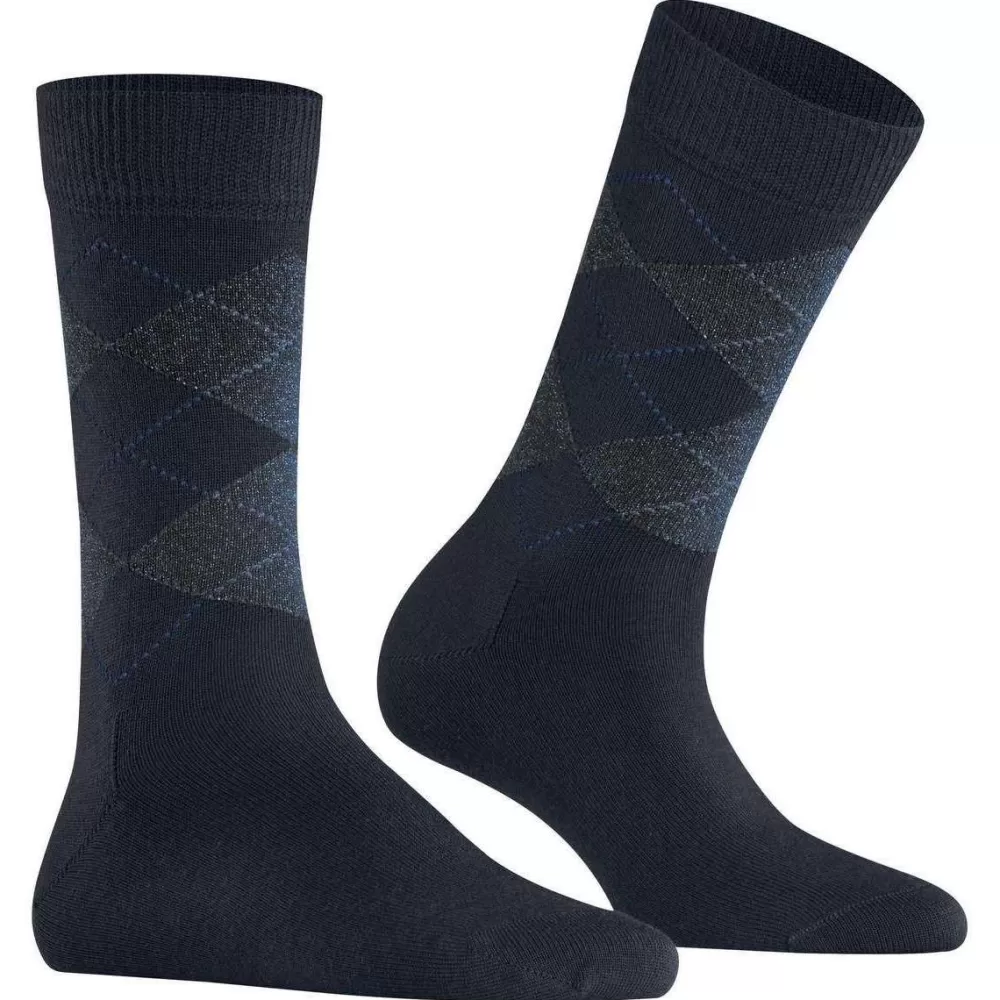 Burlington Women's Socks^Navy Marylebone Lurex Socks