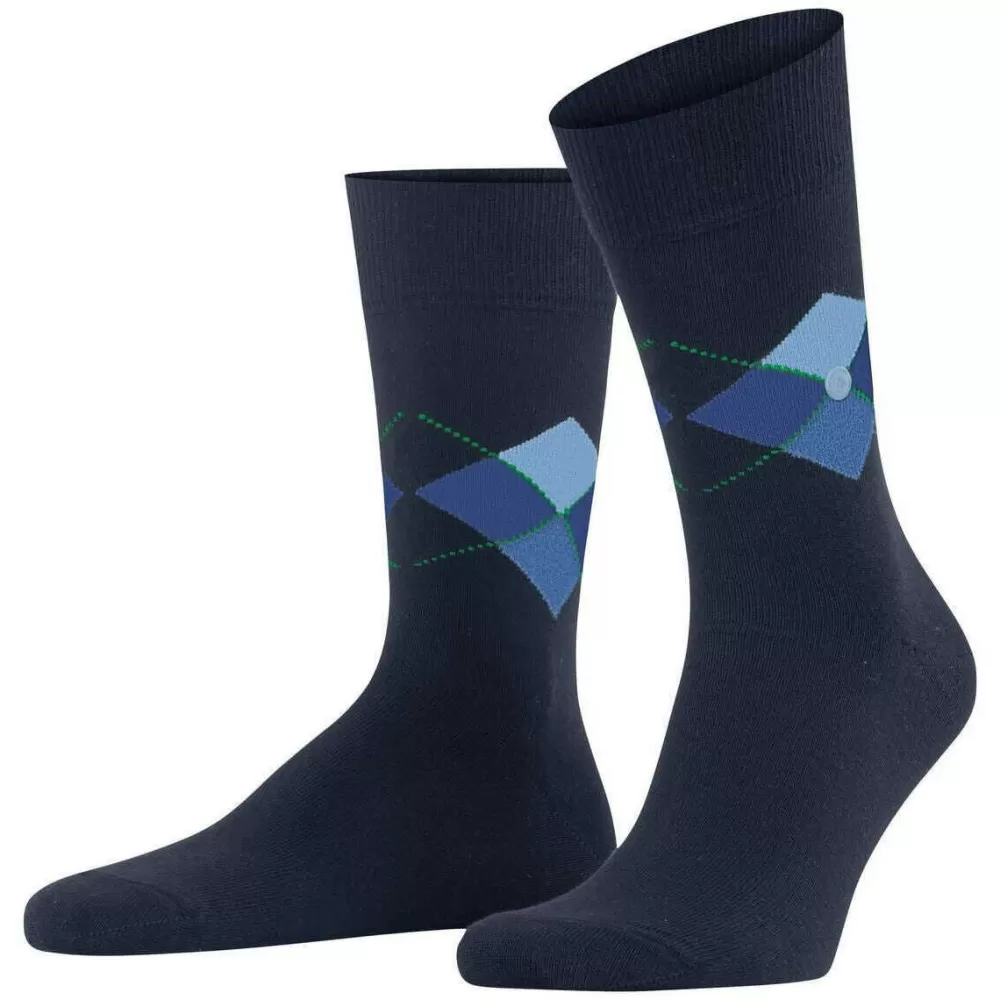Burlington Men's Socks^Navy Multi King Socks