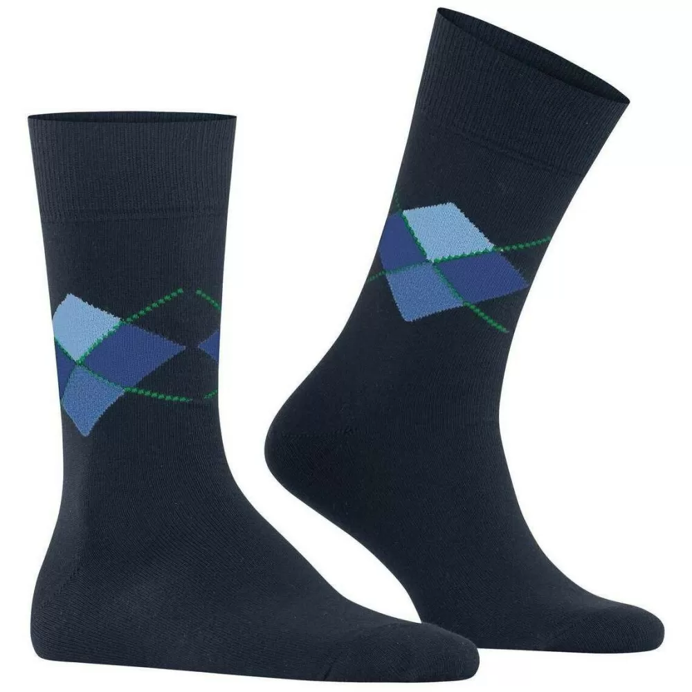 Burlington Men's Socks^Navy Multi King Socks