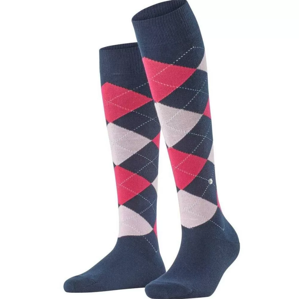 Burlington Women's Socks^Navy Queen Knee High Socks