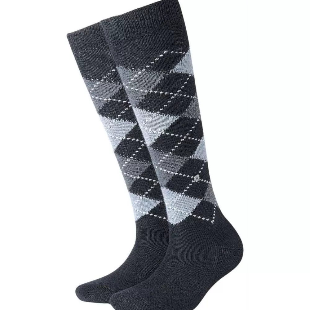 Burlington Women's Socks^Navy Whitby Knee High Socks