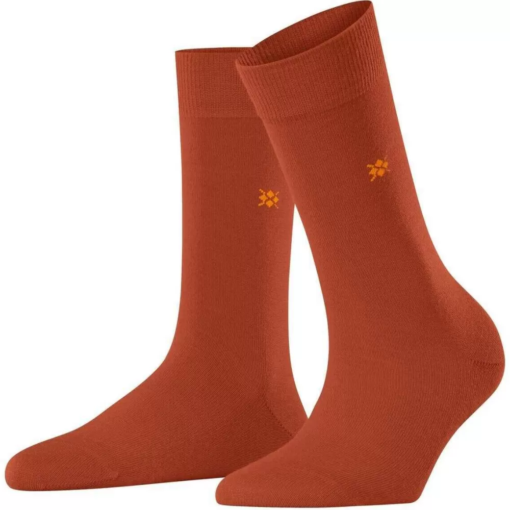 Burlington Women's Socks^Orange Bloomsbury Socks