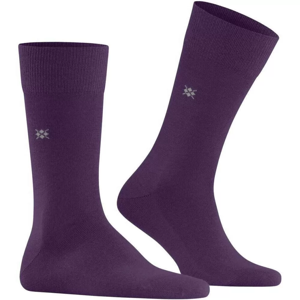 Burlington Men's Socks^Purple Leeds Socks