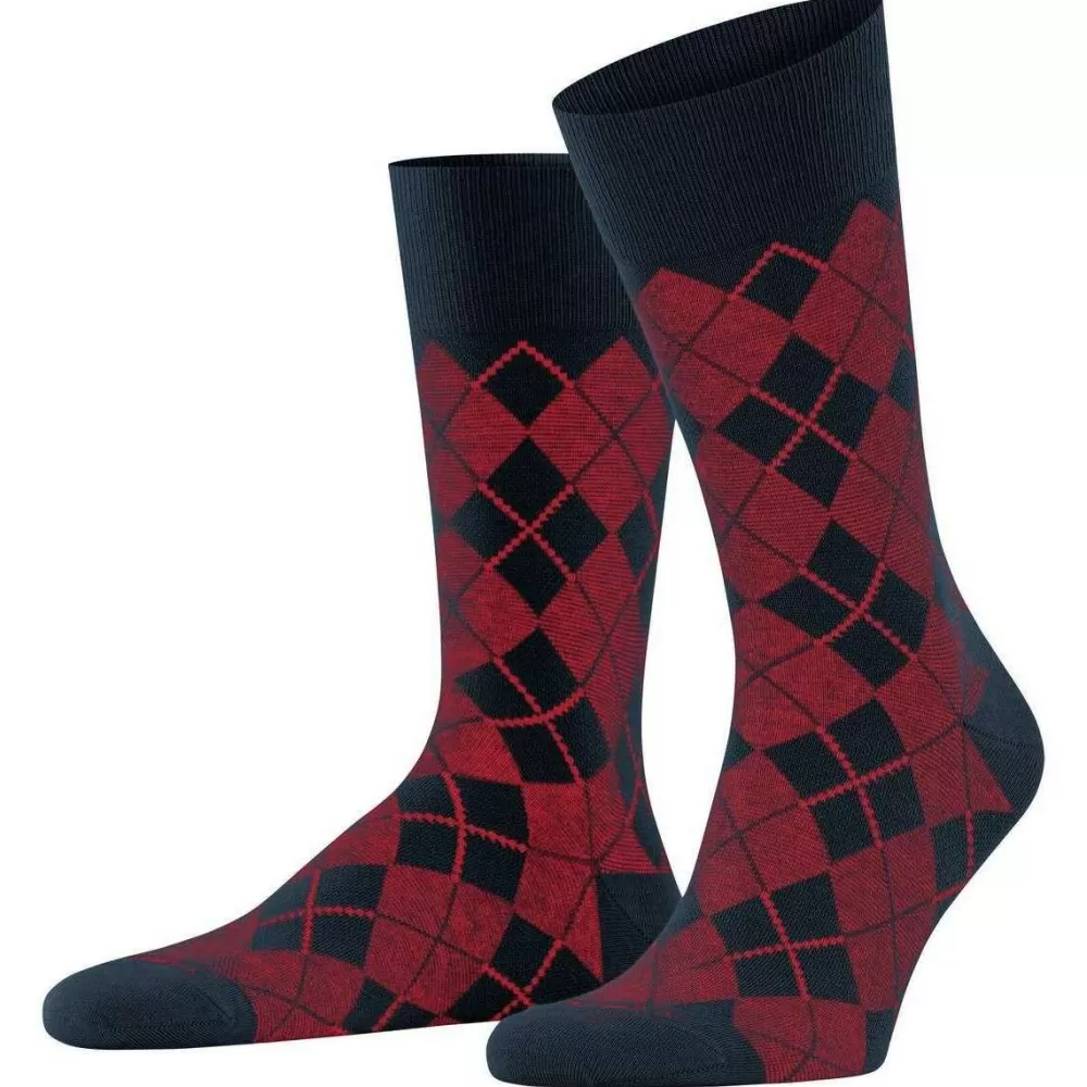Burlington Men's Socks^Red Carrington Socks