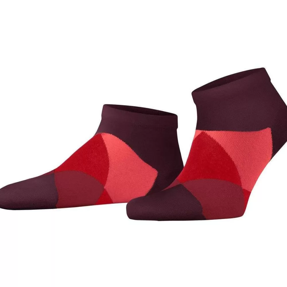 Burlington Men's Socks^Red Clyde Sneaker Socks