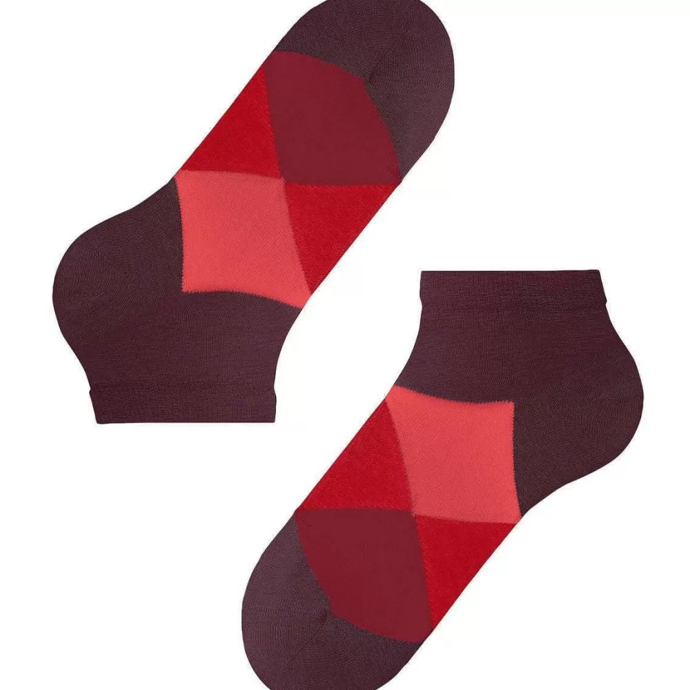 Burlington Men's Socks^Red Clyde Sneaker Socks