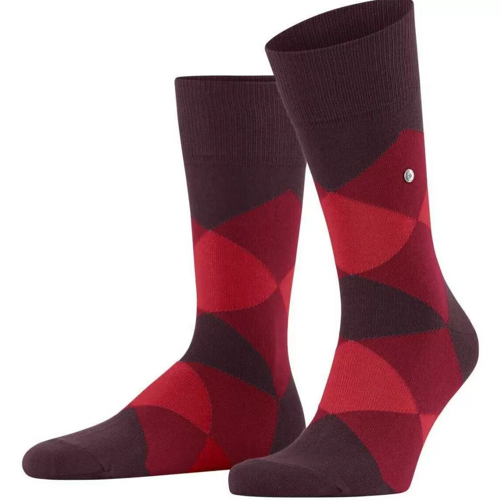 Burlington Men's Socks^Red Clyde Socks