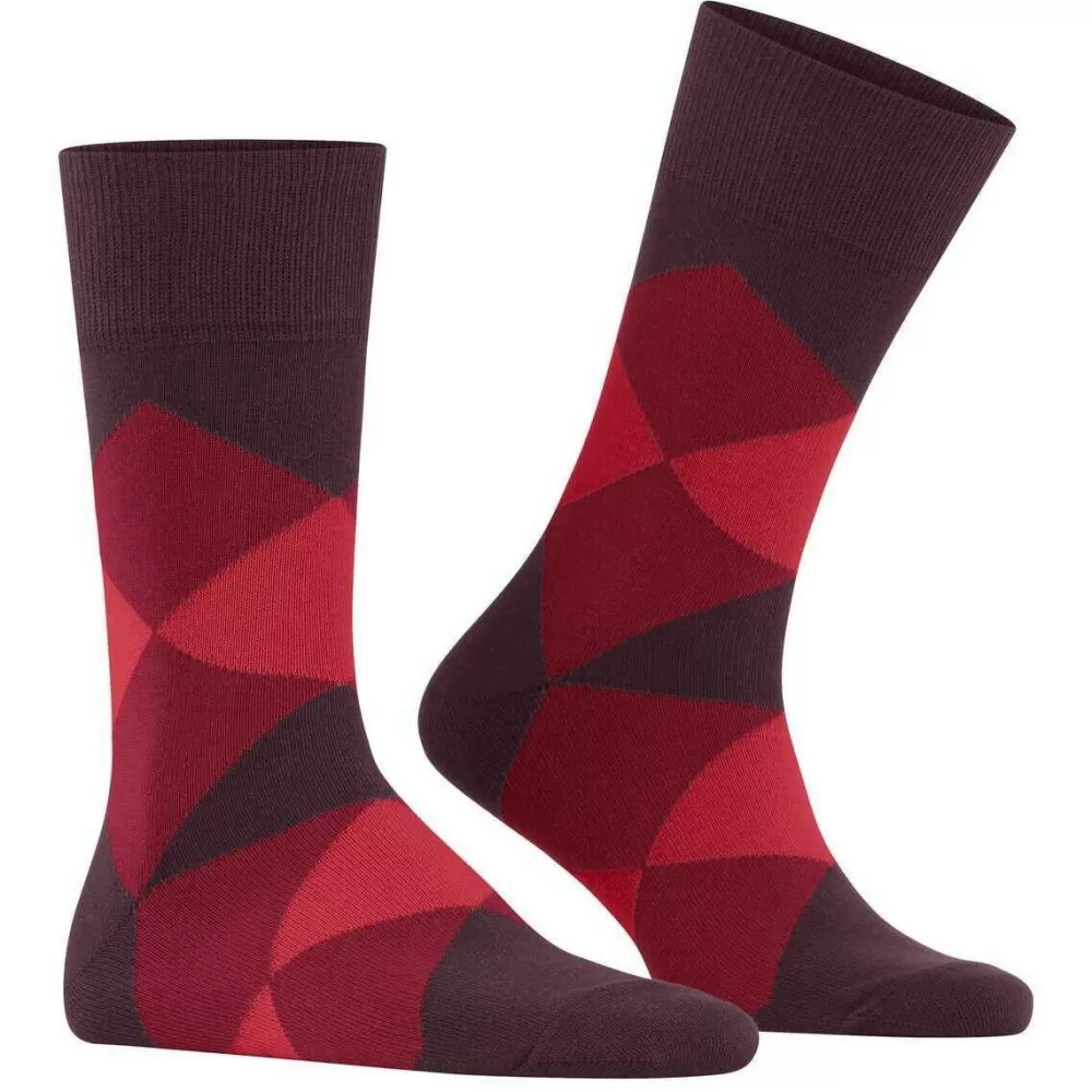 Burlington Men's Socks^Red Clyde Socks
