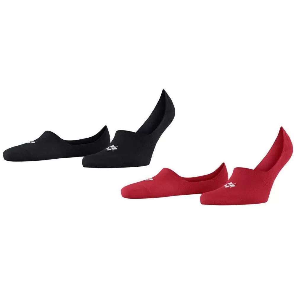Burlington Men's Socks^Red Everyday 2-Pack No Show Socks