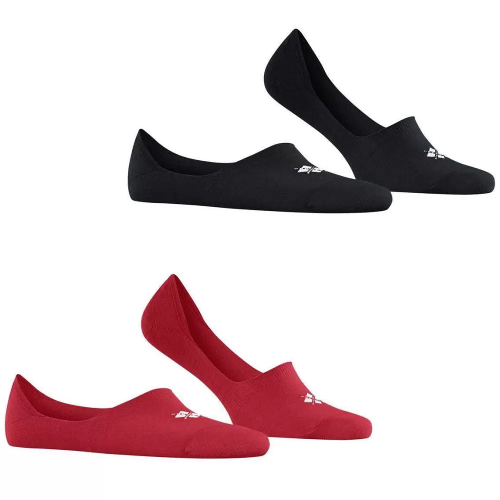 Burlington Men's Socks^Red Everyday 2-Pack No Show Socks