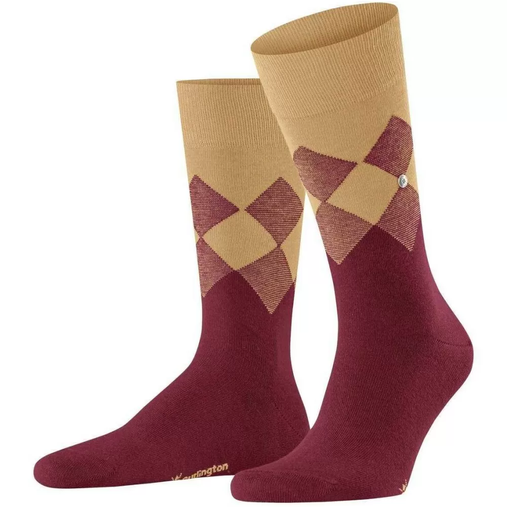 Burlington Men's Socks^Red Hampstead Socks