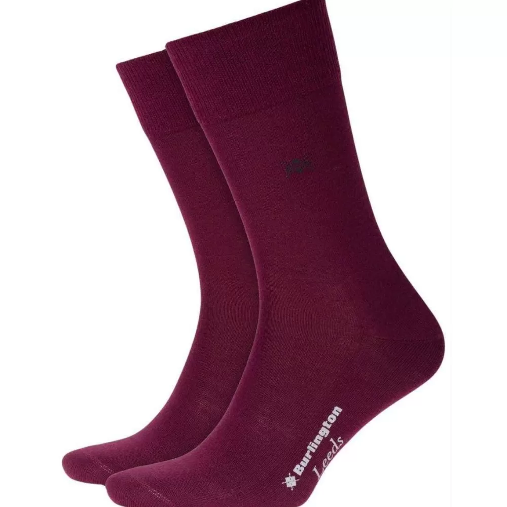 Burlington Men's Socks^Red Leeds Socks