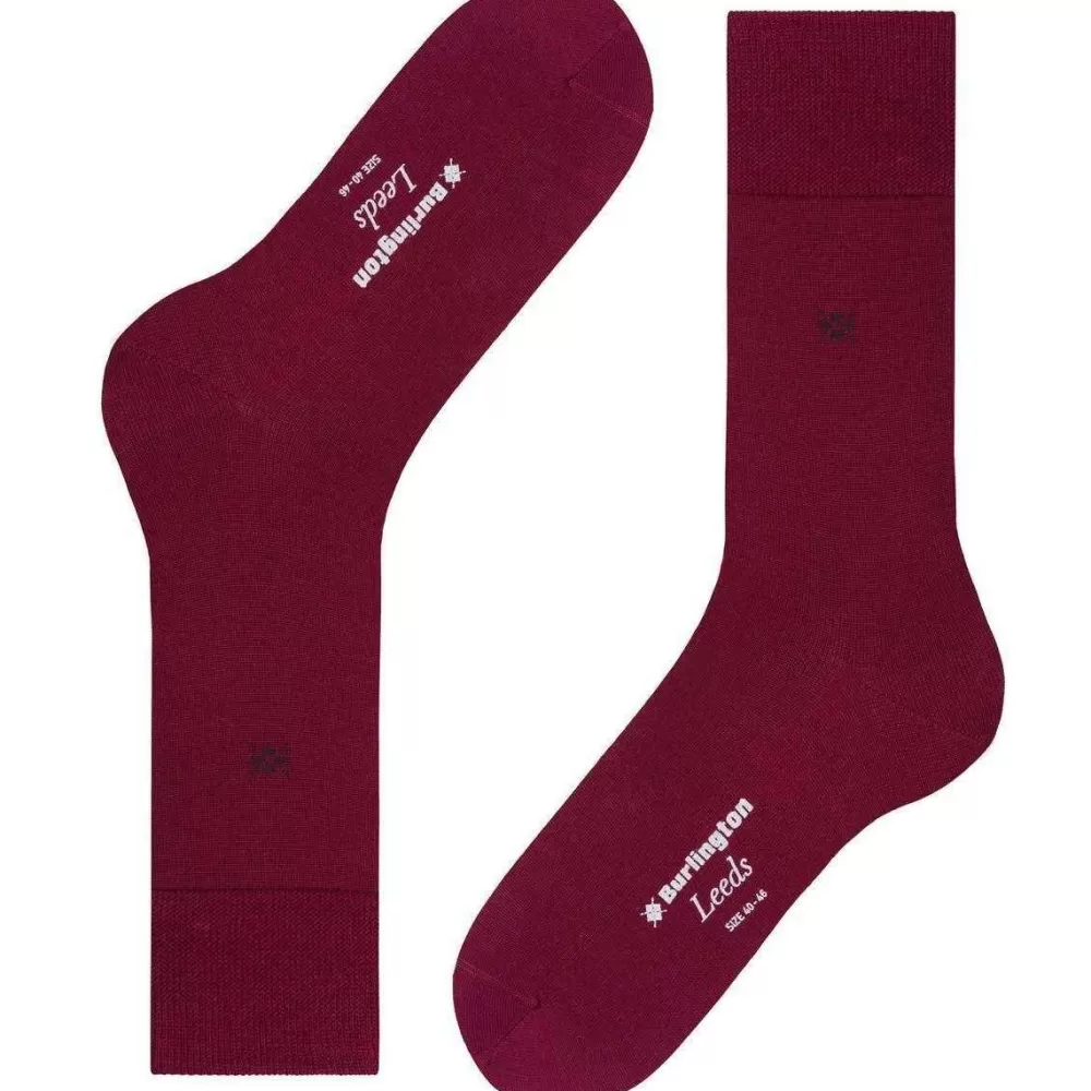 Burlington Men's Socks^Red Leeds Socks