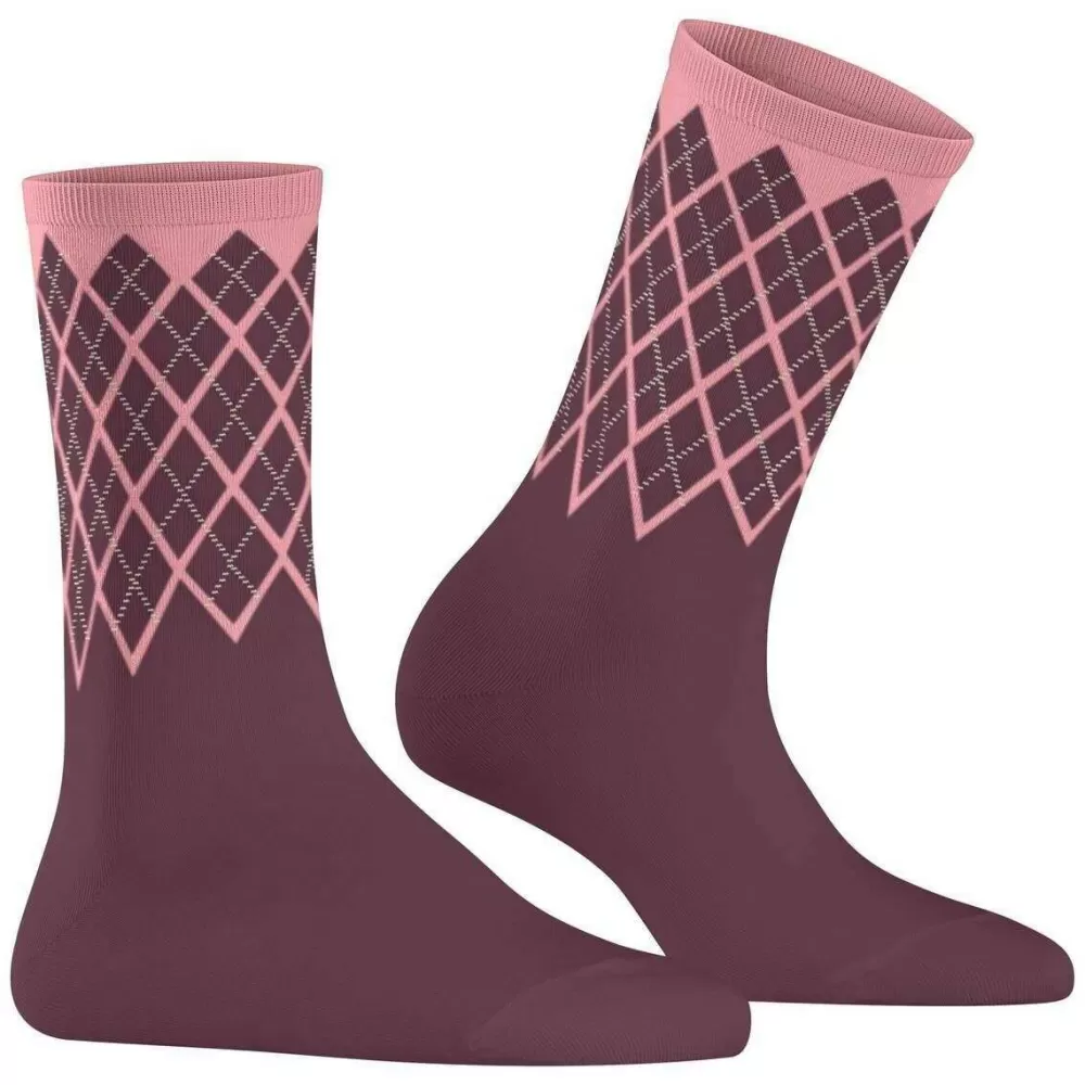 Burlington Women's Socks^Red Mayfair Socks
